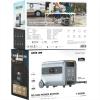 Green Lion RG-2400 Power Station, 2400Wh 50,000mAh LiFePO₄ Generator, 4 AC Outlets, 1200W Solar Input, 1800W AC Charging – Grey-35653-01