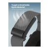 Moxedo Hybrid Fit Weave Nylon Braided Band Adjustable Replacement Strap Compatible For iWatch And Whoop 4.0 Wearable Health And Fitness Tracker, Gray, MX-FW012-GY-33084-01