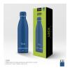 Goui Loch, Hot And Cold Thermal Insulation Bottle, 420ml Capacity, Double Insulated Stainless Steel Water Bottle With Built In 6000mAh Power Bank And 5W Wireless Charger, Blue-29881-01