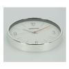 Geepas, Silent Non Ticking, Arabic Numeral Clock, Round Decorative Wall Clock, 3D Silver Dial Wall Clock, GWC26015-31167-01