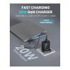 Moxedo Lite 20W GaN Charger USB-A, USB C Ports, Fast Charging PD 3.0 With USB C To USB C 1.2 Meter Cable, ‎ML-C012-C-34083-01