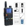 Baofeng UV-5RH 7W Walkie Talkie, VHF UHF 136-174MHz 220-260MHz 400-520MHz Tri-Bands 999Ch Frequency, 10km Range FM Walkie Talkie With Flashlight -30193-01