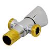 Krypton, Chrome Plated Solid Knob, Two Way Angle Valve, Suitable For Hot And Cold Water, Dual Angle Valve, KNSW6395-32592-01