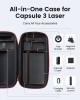 NEBULA Capsule 3 Laser Official All-in-One Travel Case, Customized for Capsule 3, Adapter, Remote Control, Cables and Stand, Waterproof and Protective Polyester-35359-01