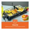 Geepas, Adjustable Thermostat, Non Stick Smokeless Grill Indoor With Glass Lid, Overheat Protection, On Indicator Light, 1600W Electric Barbeque Grill, GBG63040-28791-01