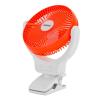 Geepas, 9 Hours Working Time, AC,DC Function, 1500mAh Lithium Battery, Two Level LED, Charging Indicator, Up And Down Tilting, Full Charged Indicator, Working Indicator, 8 Inch Multi Angle LED Clip Fan, GF21121-29621-01