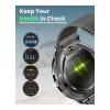 Moxedo Glory, 1.43 Inch Amoled HD Display Fitness Watch Real Time Health Monitoring, 100 Plus Watch Faces, 120 Plus Sports Modes Fitness Activity Tracker, For iOS And Android, Smart Watch For Women, Black, MX-SW012-BK-33006-01
