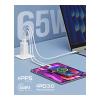 Moxedo Volton Pro PD GaN Charger 65W PD 3.0 With Dual USB-C, 1 USB A Port Adapter Wall Charger, MX-C029-34074-01