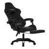 Deadskull, Computer Chair, Gaming Chair With Footrest And Headrest, Black-28833-01