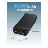 Moxedo Lite 20,000 mAh Fast Charging With 2 USB A Ports And 1 USB C Input Output Port, Power Bank, MX-PB012-33013-01