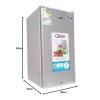 Clikon 91 Liter Refrigerator, Adjustable Trays, Child Lock System, Moving Wheel, Adjustable Feet, Single Door Fridge, CK6003-35212-01