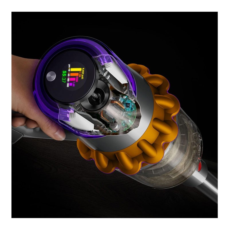 Dyson V15 Cartridge Detect Intelligent Cord Free Vacuum Cleaner, Yellow, Nickel-28944