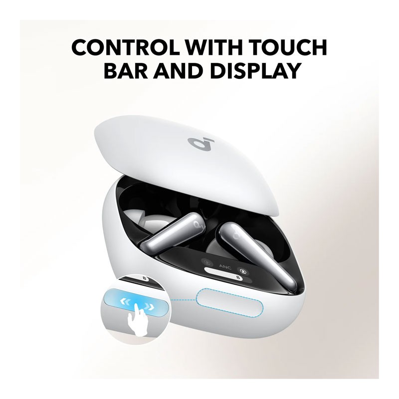  Anker Soundcore Liberty 4 Pro, 7 Sensors And ANC In Real Time, 2x Fast Charging, Studio Level HiFi Music, Clear Calls With 6 Microphones and AI, True Wireless Earbuds With Noise Cancelling, White, A3954H21-29288