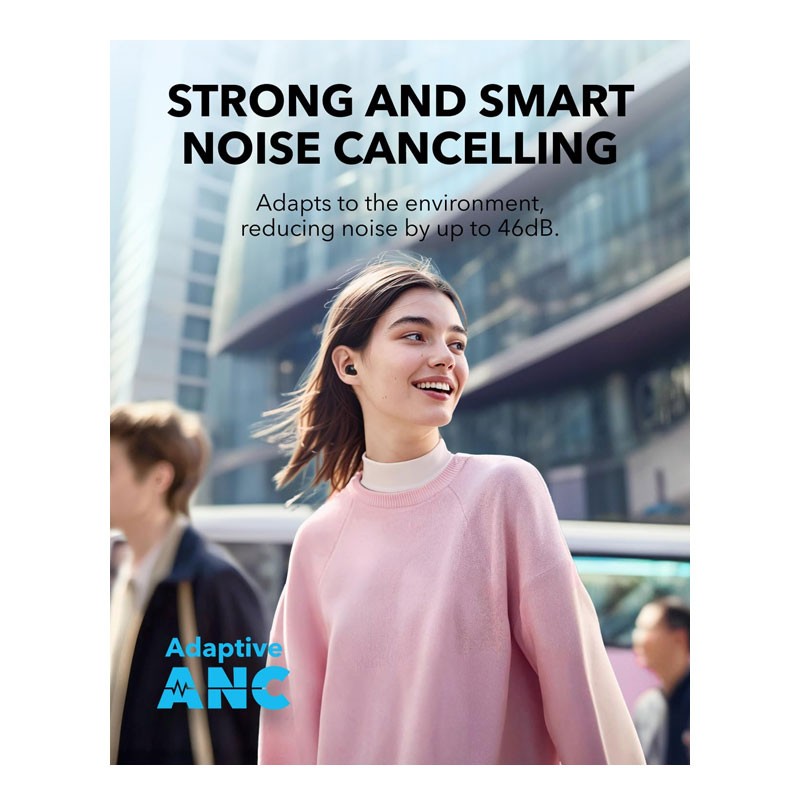 Anker Soundcore A30I, Stylish Design, Lightweight Comfort, Clear Sound Super Clear And Powerful Bass, 24H Playtime, Ip54, Fast Charge, Bluetooth Noise Cancelling In Ear Earbuds, A3958H11-29054