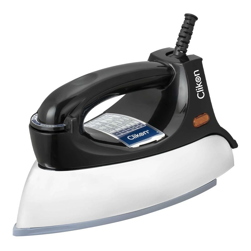 Clikon, Smart Shutoff Function, Anti Rust Silver Coated Metal Cover, 1200W Smart Heavy Iron Box, CK4135-35033