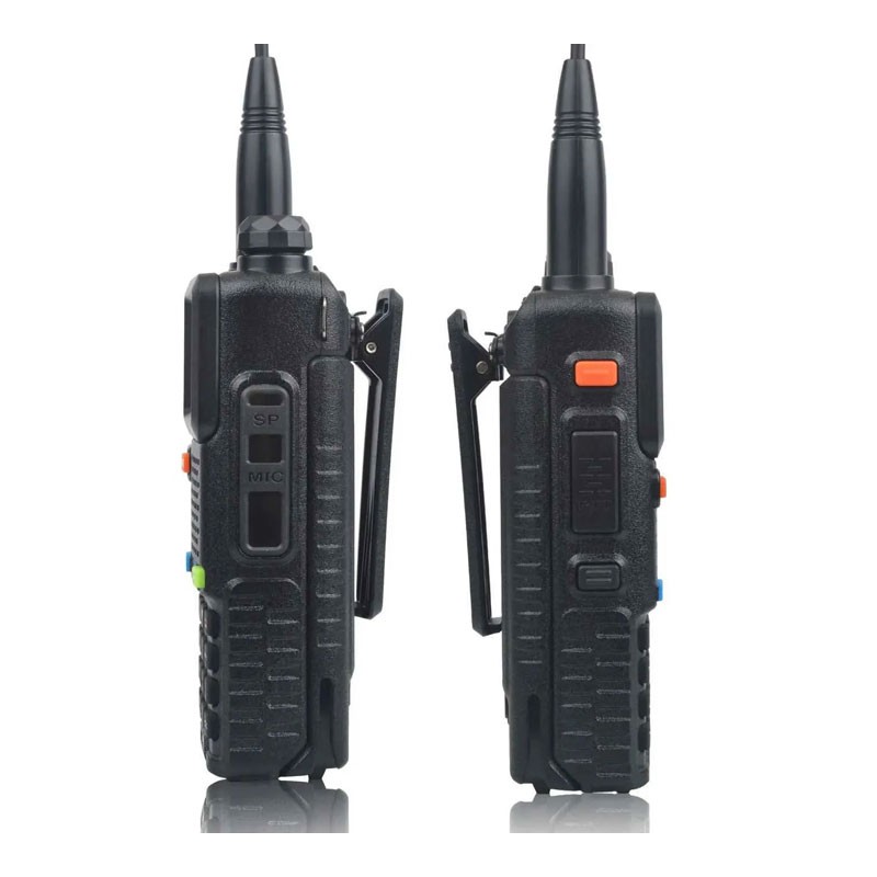 Baofeng UV-5RH 7W Walkie Talkie, VHF UHF 136-174MHz 220-260MHz 400-520MHz Tri-Bands 999Ch Frequency, 10km Range FM Walkie Talkie With Flashlight -30190