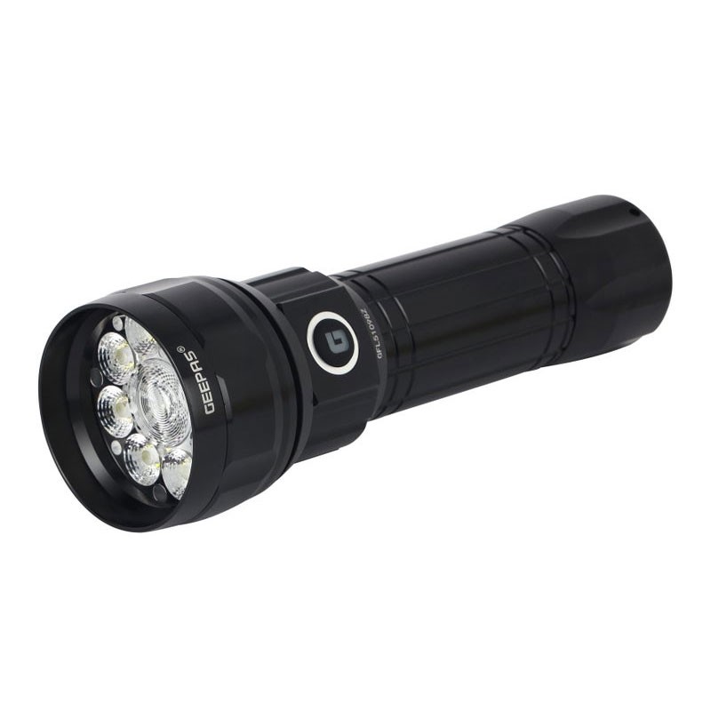 Geepas 4000mAh Battery, Zoomable LED Flash Light, GFL51098-33403