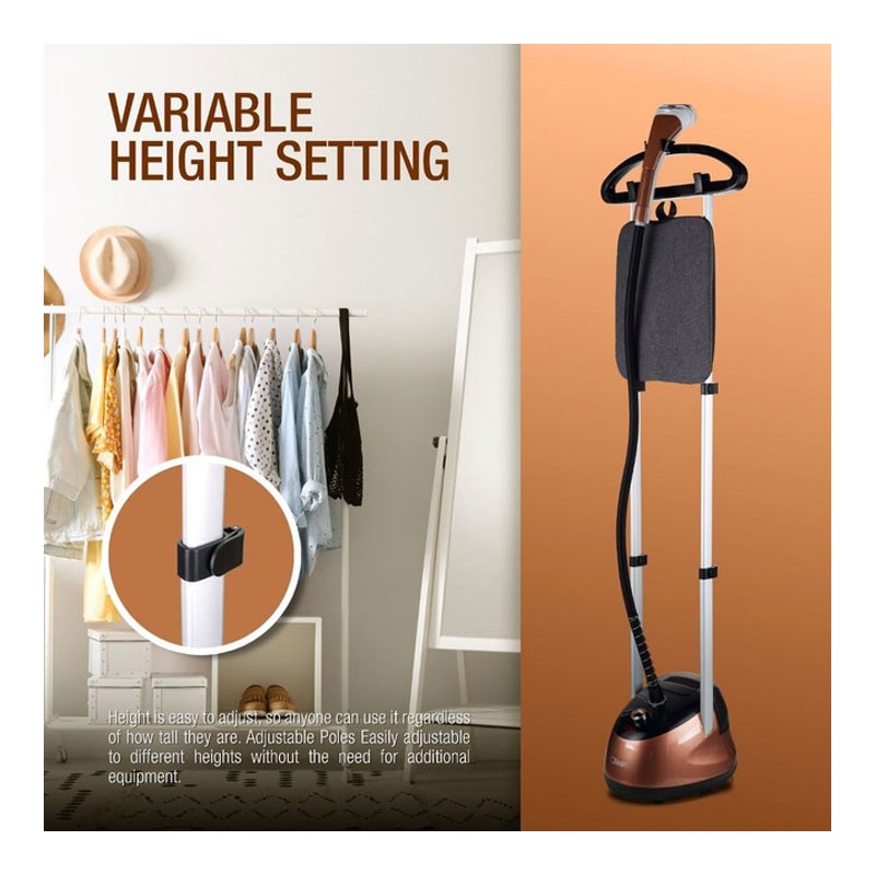 Clikon, 2.2L Capacity Water Container 2000W Garment Steamer With Ironing Board, CK4036-35076