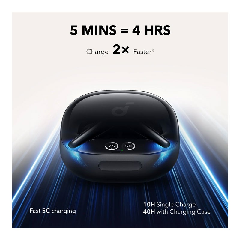  Anker Soundcore Liberty 4 Pro, 7 Sensors And ANC In Real Time, 2x Fast Charging, Studio Level HiFi Music, Clear Calls With 6 Microphones and AI, True Wireless Earbuds With Noise Cancelling, A3954H11 -29287