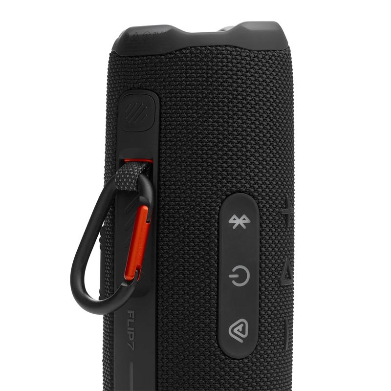 JBL Flip 7 Portable Waterproof and Drop-Proof Speaker, Bold Pro Sound with AI Sound Boost, 16Hrs of Playtime, and PushLock System with Interchangeable Accessories Black-36129