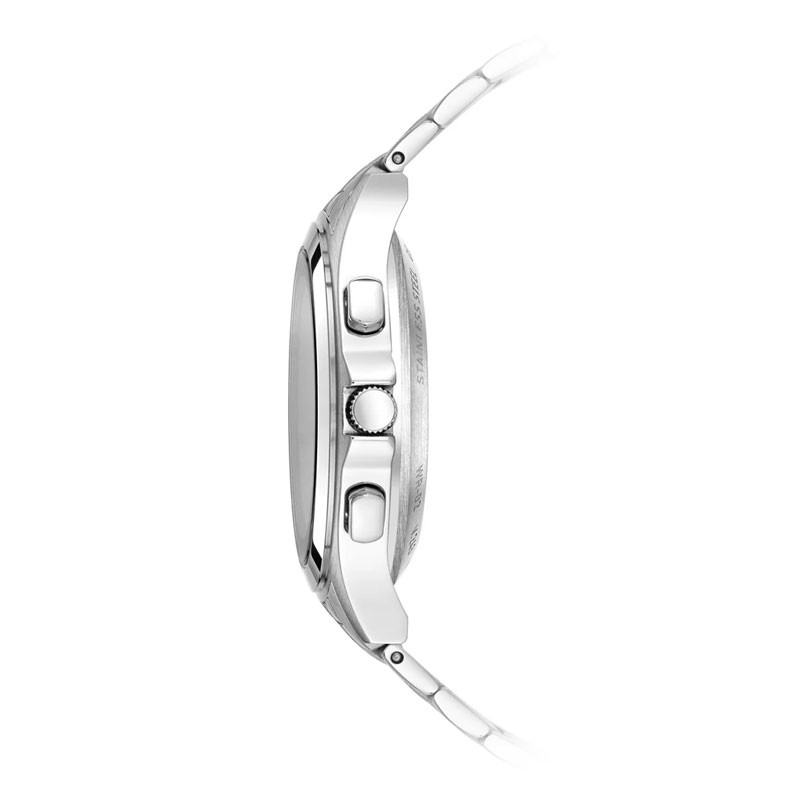 Alfajr, Water Resistant 39 mm Silver Steel Classic Digital Dial Watch WR-02-34501