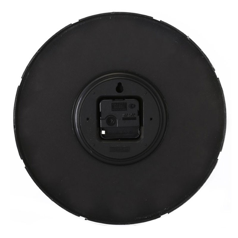 Geepas, Silent Non Ticking, Arabic Numeral Clock, Round Decorative Wall Clock, 3D Silver Dial Wall Clock, GWC26013-31164