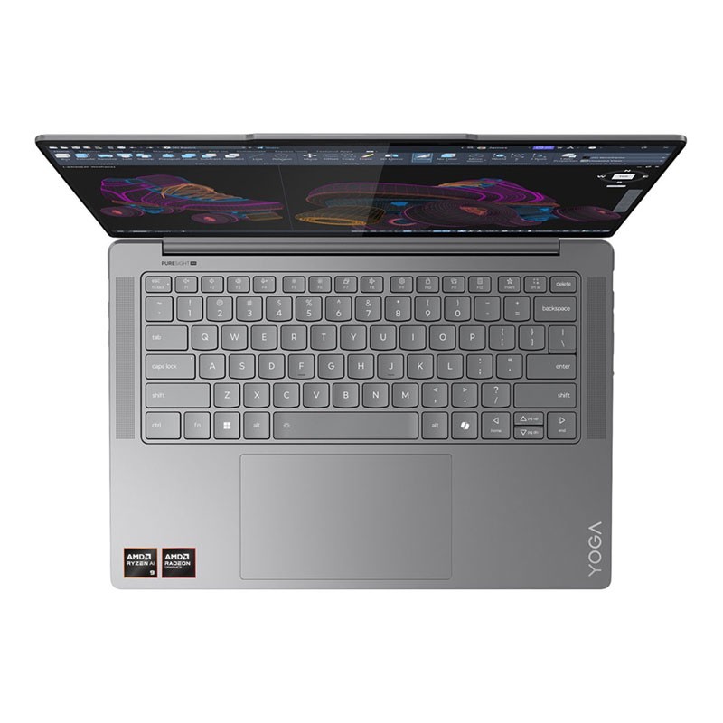 Lenovo Yoga Pro 7 14ASP9, 83HN001PAX, AMD Ryzen AI 9 365, 32GB RAM, 1TB SSD, 14.5 Inch 2.8K OLED 120Hz Display, Dolby Vision, FHD Camera, Windows 11 Home, Luna Grey, Laptop-21271