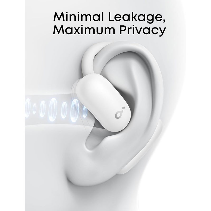 Anker Soundcore AeroFit 2 Open-Ear, Bluetooth 5.4, 42H Playtime Wireless Earbuds, White, A3874H21-36498