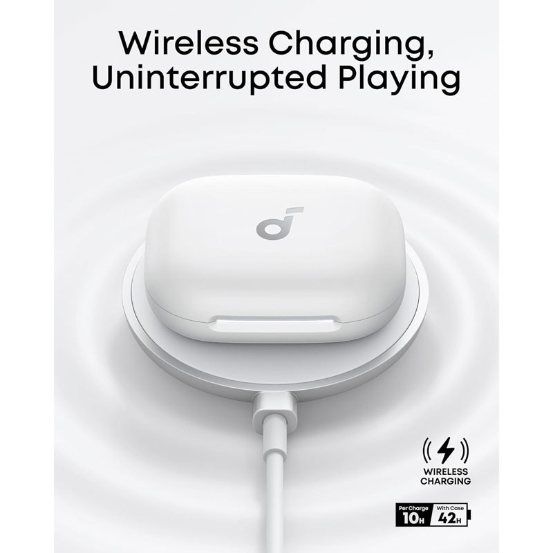 Anker Soundcore AeroFit 2 Open-Ear, Bluetooth 5.4, 42H Playtime Wireless Earbuds, White, A3874H21-36495