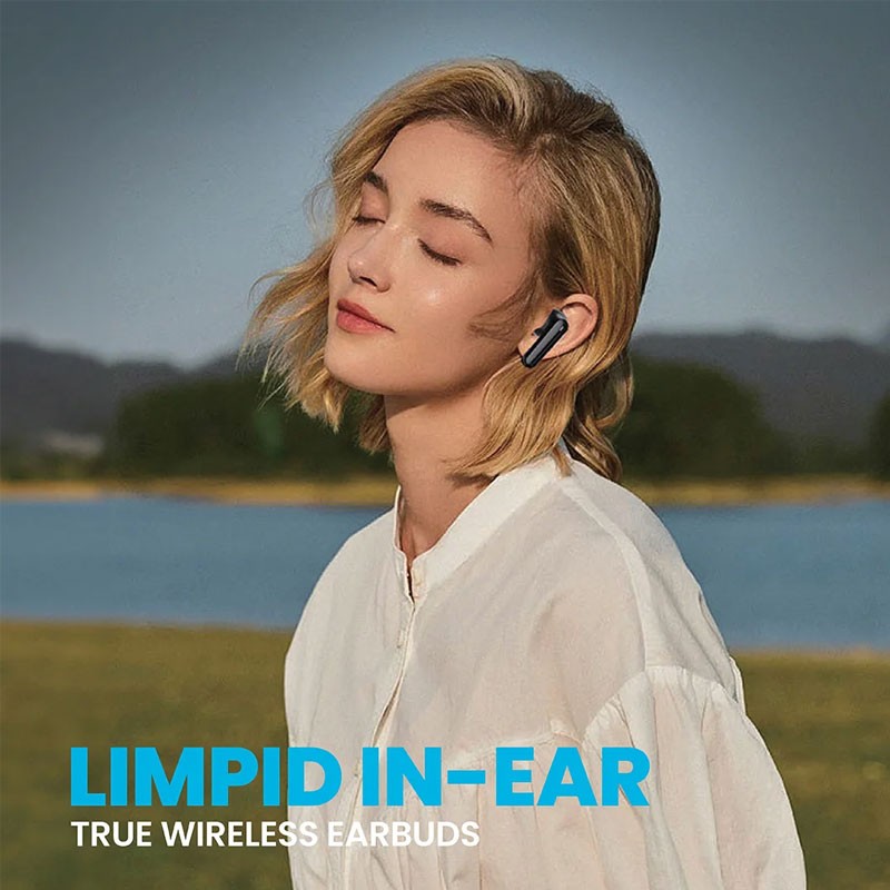 Pawa Limpid In Ear True Wireless Earbuds, Black-19118