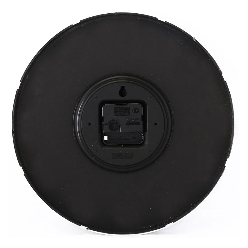 Geepas, Silent Non Ticking, Arabic Numeral Clock, Round Decorative Wall Clock, 3D Silver Dial Wall Clock, GWC26011-31158