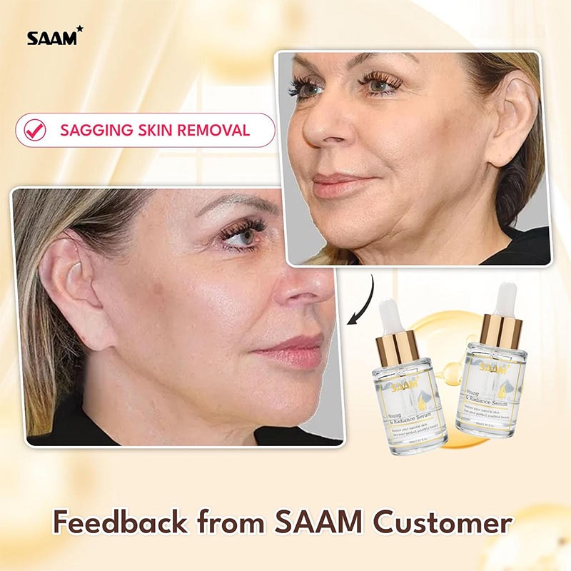 SAAM Young Serum for with Arigeline & Hyaluronic Acid, Face Serum for Anti-Aging, Wrinkles & Sagging Skin, Youthful Appearance & Radiant Skin 30ml-35901