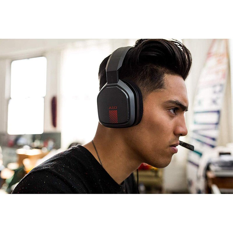 Astro A10 Wired Gaming Headset For PlayStation Black with Red-35744