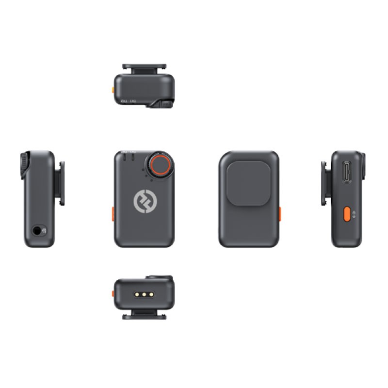 Hollyland Lark M2S, Wireless Lavalier Microphone Mini Combo Titanium Clip, 300m Range, Compatible With iOS And Android, Black-35100