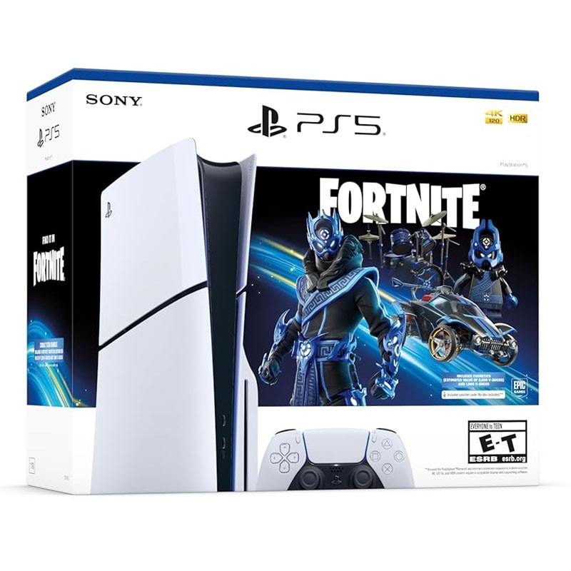 Buy Sony PlayStation 5 Gaming Console Fortnite Cobalt Star Bundle Disc ...