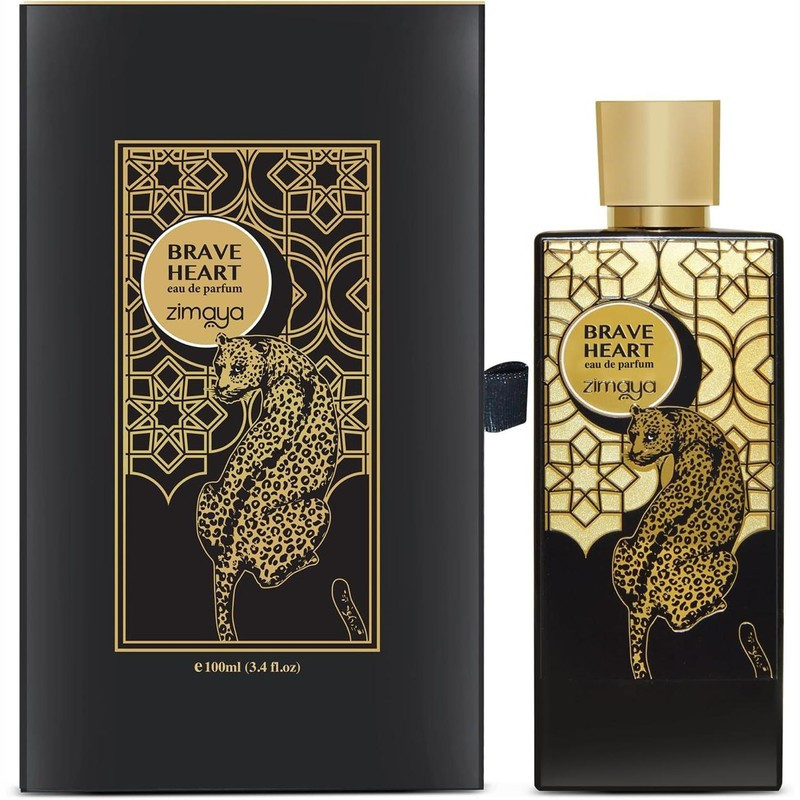 Zimaya Brave Heart Eau De Parfum, Premium Fragrance, Black and Gold-38007