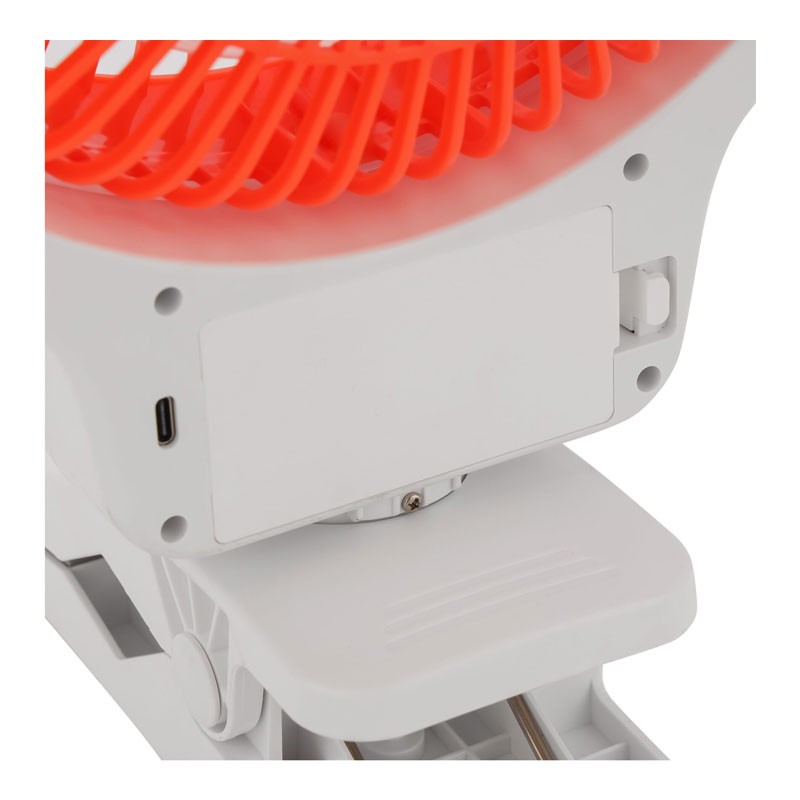 Geepas, 9 Hours Working Time, AC,DC Function, 1500mAh Lithium Battery, Two Level LED, Charging Indicator, Up And Down Tilting, Full Charged Indicator, Working Indicator, 8 Inch Multi Angle LED Clip Fan, GF21121-29624