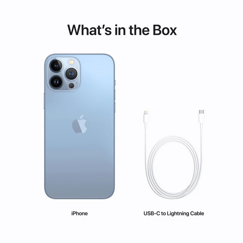 Apple iPhone 13 Pro Max, 512GB Storage, 6.7 inches Super Retina XDR OLED Display, 12MP Camera, Apple A15 Bionic Chip, Dual SIM, iOS 15, 5G Dual SIM, Smartphone, Sierra Blue-30253