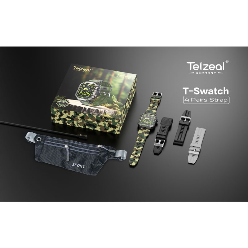 Telzeal T S Watch with 4 pair Straps Smartwatch-4711