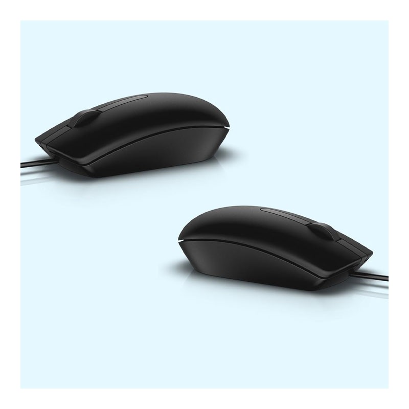 Dell MS116, 1000DPI, LED Tracking, Scrolling Wheel, Plug and Play Wired Optical Mouse, Black -31941