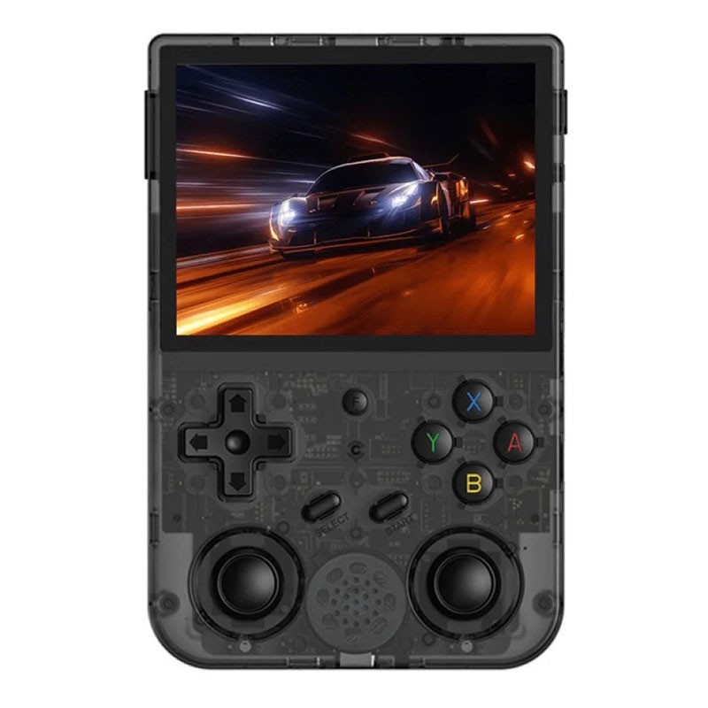 R36S Handheld Gaming Console 3.5 Inch Retro Handheld Video Games Consoles Built in Rechargeable Battery, Portable Style Preinstalled Hand Held Game Consoles System, Black -36462