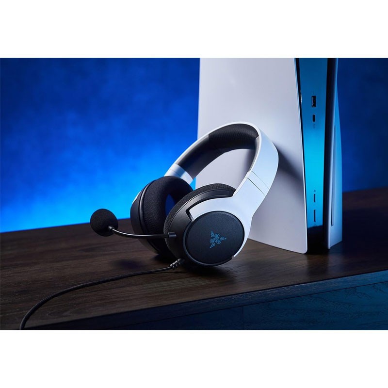 Razer PlayStation Kaira X, 50MM Drivers, Wired Gaming Headset With Mic For PS4 And PS5, White-26256