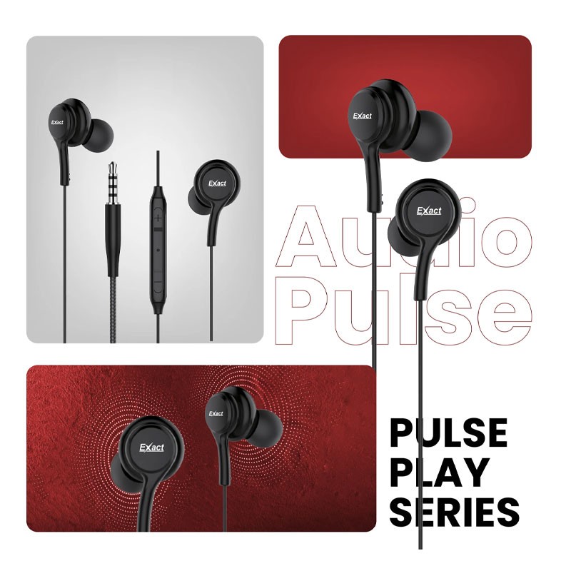 Exact Audio Pulse 3.5mm Wired Headphone, EX1098-31429