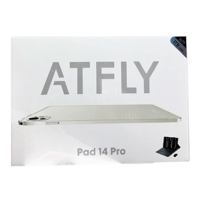 Atfly Pad 14 Pro, 16GB RAM, 1TB Storage, 5000mAh Battery, 10.1 FHD Incell Display, 13MP And 5MP Camera, Keyboard, Mouse, Tablet Cover, Android Tablet With Free Gifts-30395