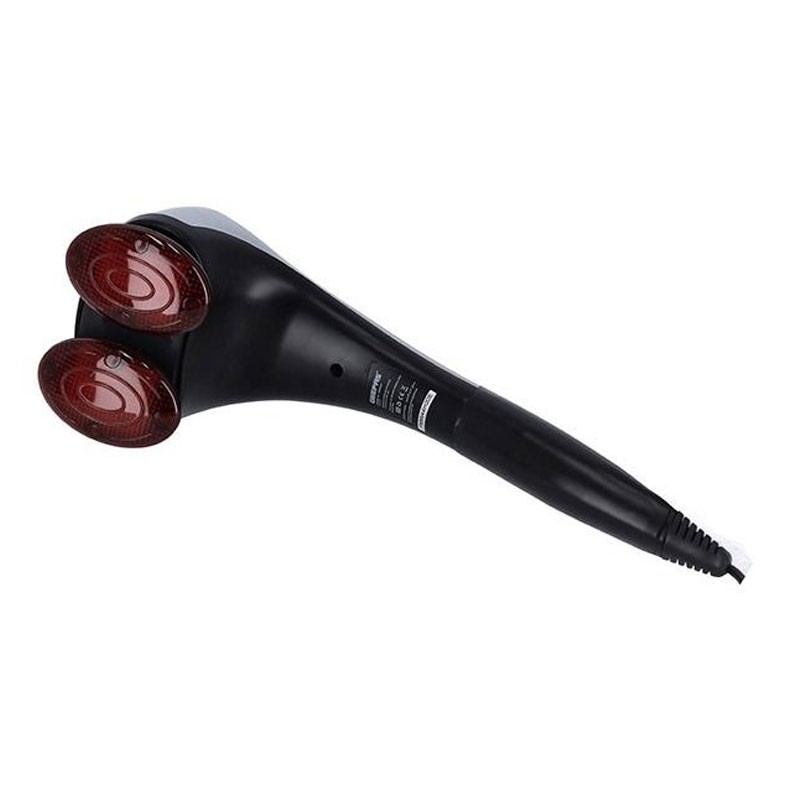 Geepas, 3 Customized Modes, 3 Different Massage Heads For Knotty Muscles And Spasms Relief, Double Head Massager With An Ergonomic Non Slip Grip And 3 Pair Heads, GM86044-33601