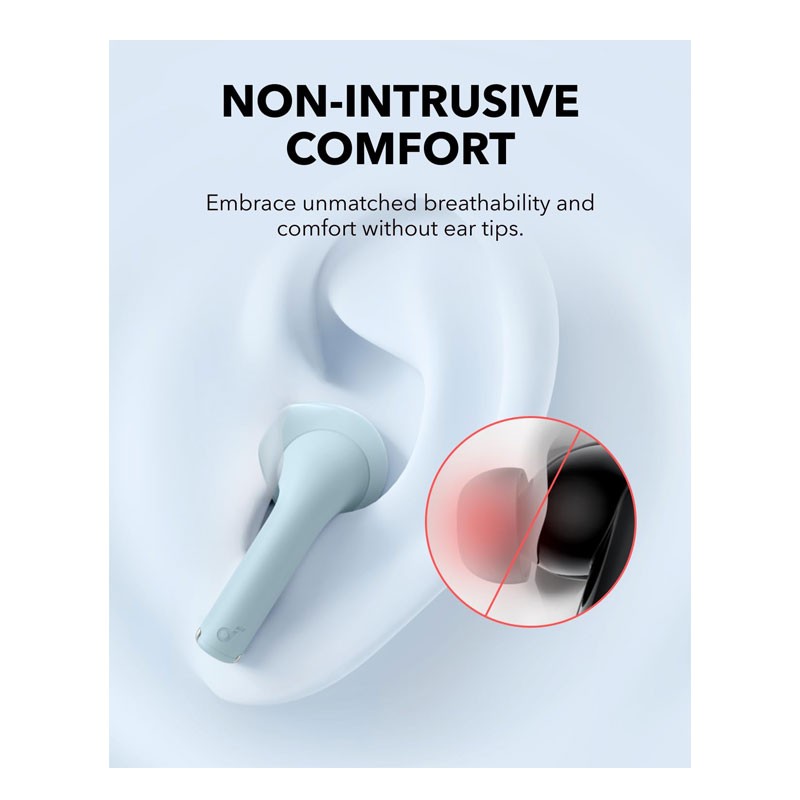 Anker Soundcore K20i, 36H Playtime, Fast Charge, Clear Sound, Comfortable Fit, ENC 2 Mic Clear Calls, Custom EQ, IPX5, App Control, Wireless Bluetooth In Ear Earbuds, Blue, A3994H31-29066