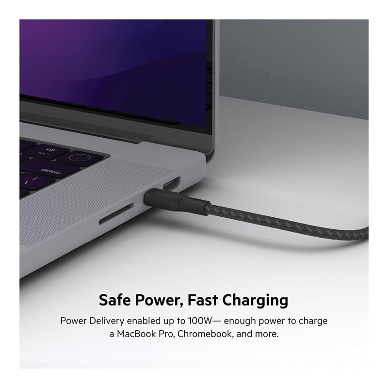 Belkin Boost Charge 100W Power Delivery 3M USB C To USB C Fast Charging Cable -35045