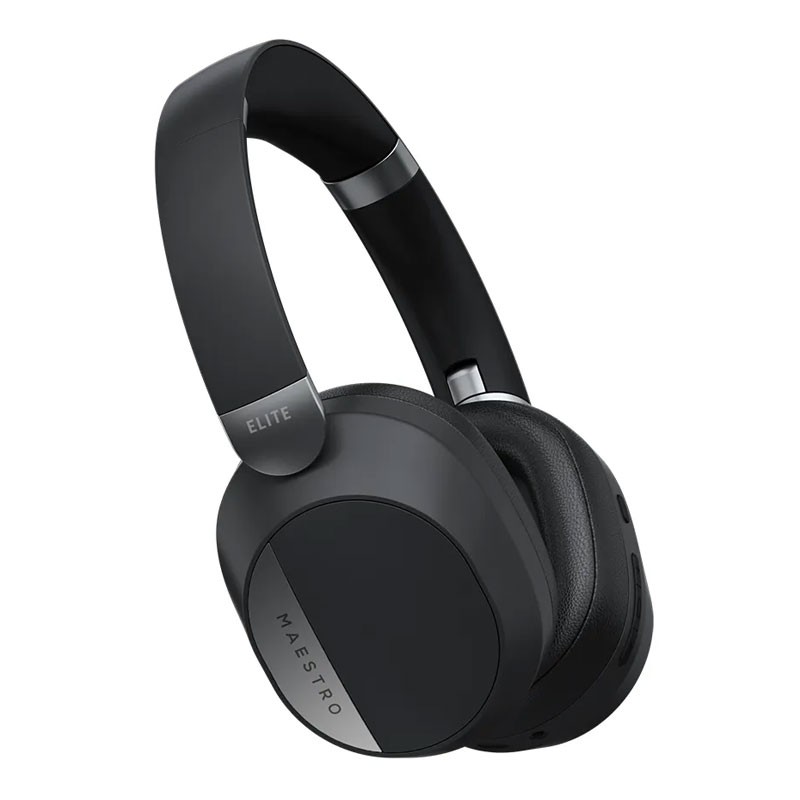 Goui Maestro Elite, Ultra Soft Ear Cushions, Elegant Shape, Better Audio Clarity,  Wireless Bluetooth Headset, Black-29862