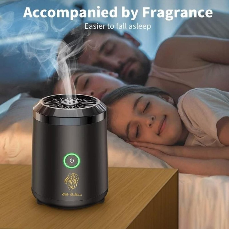 OUD Bukhoor BK-18 Electric Incense Burner, Premium Bakhoor Burner, Black, BK-18-37969
