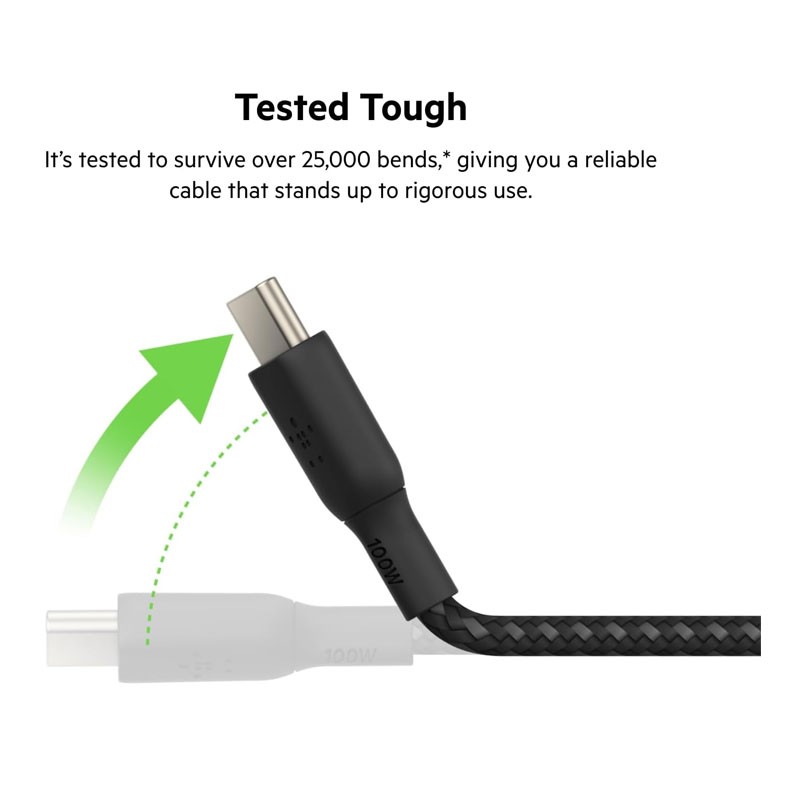 Belkin Boost Charge 100W Power Delivery 3M USB C To USB C Fast Charging Cable -35046